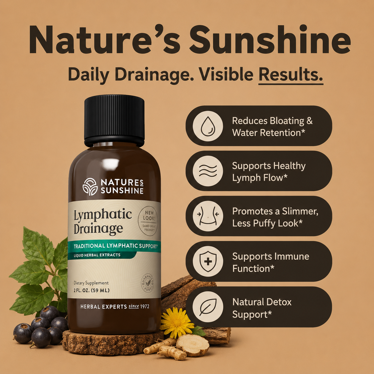 Natures Sunshine Lymphatic Drainage Drops